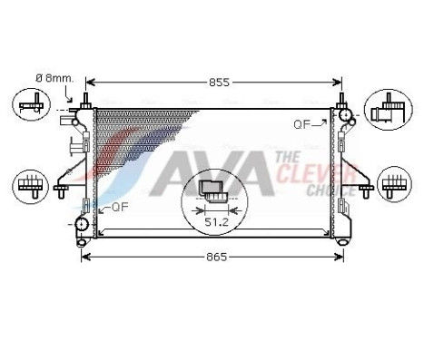 Kylare, motorkylning FTA2399 Ava Quality Cooling