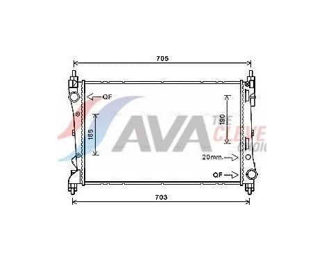 Kylare, motorkylning FTA2449 Ava Quality Cooling