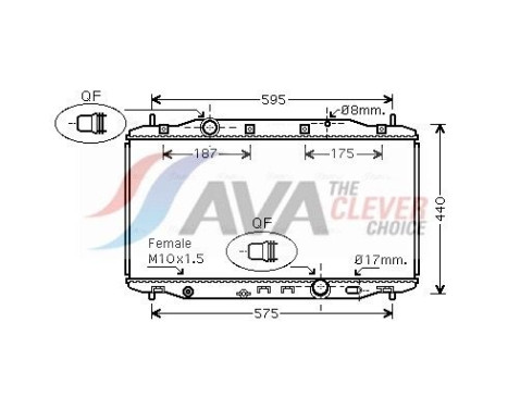 Kylare, motorkylning HD2190 Ava Quality Cooling