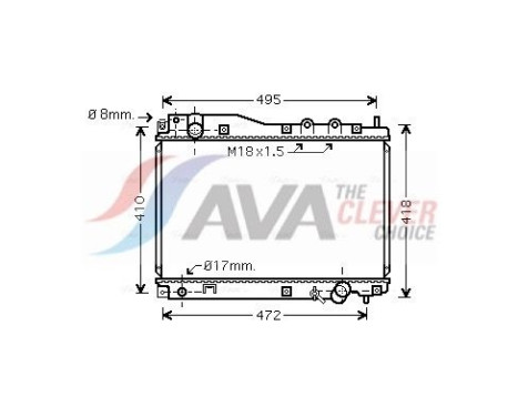 Kylare, motorkylning HD2204 Ava Quality Cooling