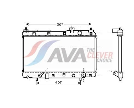 Kylare, motorkylning HDA2104 Ava Quality Cooling