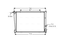 Kylare, motorkylning HY2053 Ava Quality Cooling