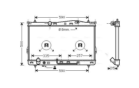 Kylare, motorkylning HY2078 Ava Quality Cooling