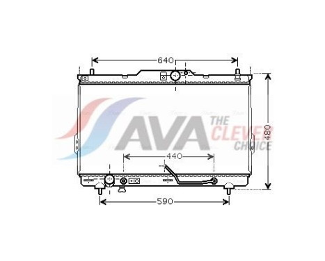 Kylare, motorkylning HY2114 Ava Quality Cooling