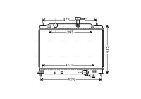 Kylare, motorkylning HY2170 Ava Quality Cooling
