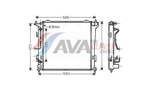 Kylare, motorkylning HY2182 Ava Quality Cooling