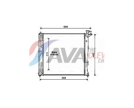 Kylare, motorkylning HY2282 Ava Quality Cooling