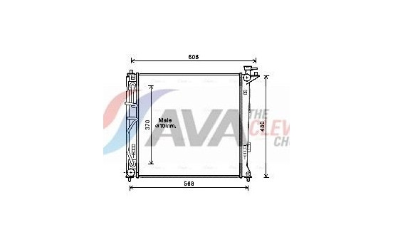 Kylare, motorkylning HY2282 Ava Quality Cooling