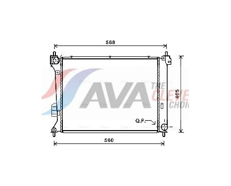Kylare, motorkylning HY2309 Ava Quality Cooling