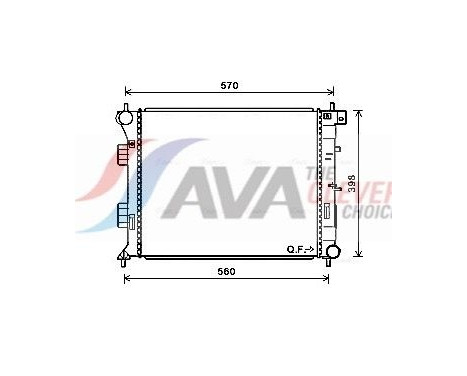 Kylare, motorkylning HY2338 Ava Quality Cooling