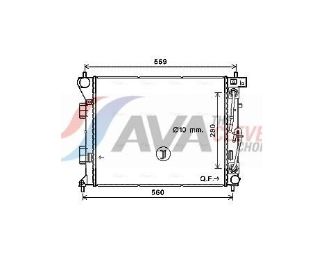 Kylare, motorkylning HY2351 Ava Quality Cooling