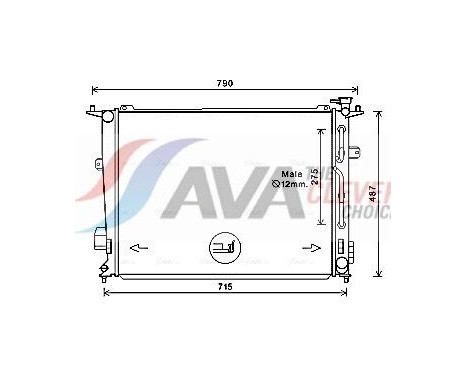 Kylare, motorkylning HY2440 Ava Quality Cooling