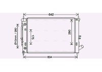 Kylare, motorkylning HY2465 Ava Quality Cooling
