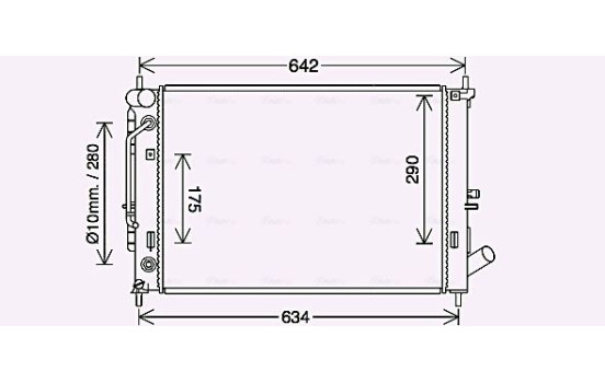 Kylare, motorkylning HY2465 Ava Quality Cooling