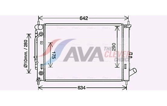 Kylare, motorkylning HY2465 Ava Quality Cooling