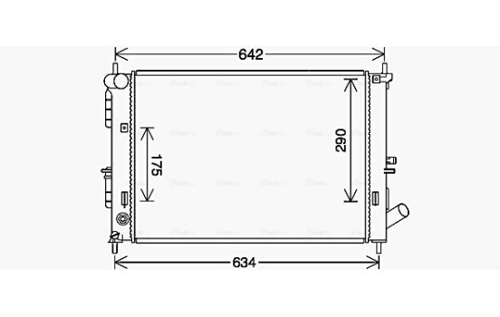 Kylare, motorkylning HY2495 Ava Quality Cooling