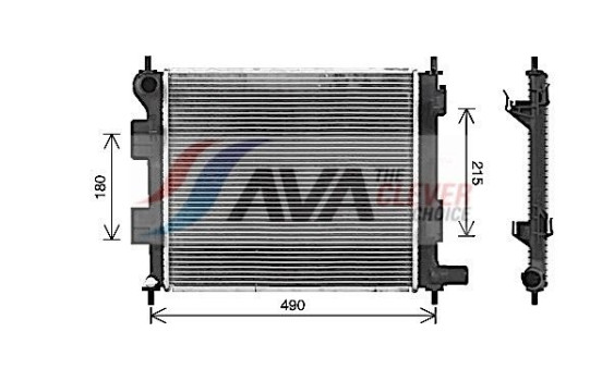 Kylare, motorkylning HY2578 Ava Quality Cooling, bild 2