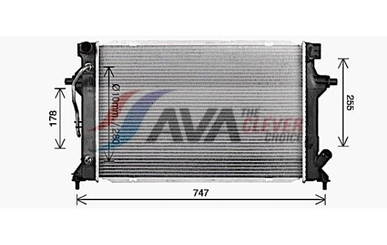 Kylare, motorkylning HY2596 Ava Quality Cooling, bild 2