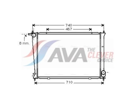 Kylare, motorkylning HYA2148 Ava Quality Cooling