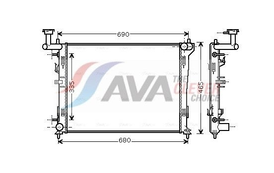 Kylare, motorkylning HYA2180 Ava Quality Cooling