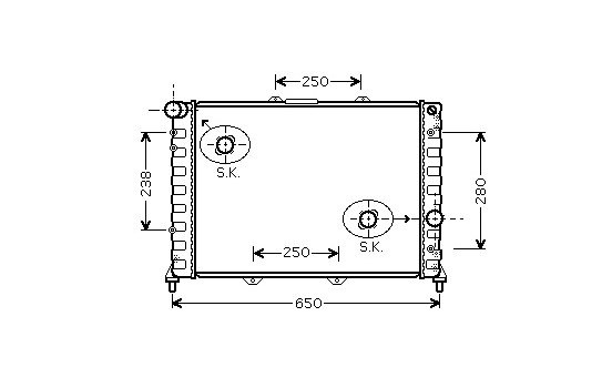 Kylare, motorkylning *** IR PLUS *** 01002091 International Radiators Plus