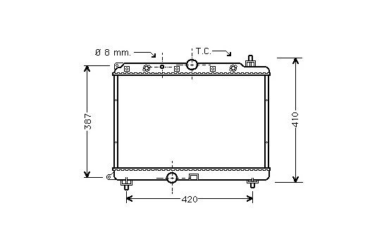 Kylare, motorkylning *** IR PLUS *** 02002153 International Radiators Plus