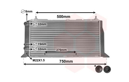 Kylare, motorkylning *** IR PLUS *** 03002026 International Radiators Plus