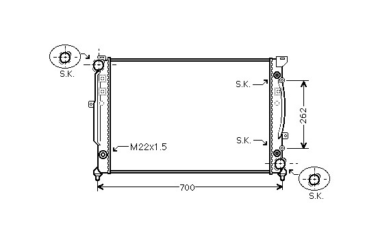 Kylare, motorkylning *** IR PLUS *** 03002125 International Radiators Plus