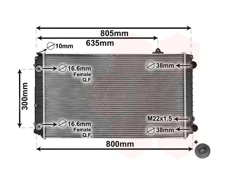 Kylare, motorkylning *** IR PLUS *** 03002252 International Radiators Plus