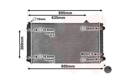 Kylare, motorkylning *** IR PLUS *** 03002252 International Radiators Plus