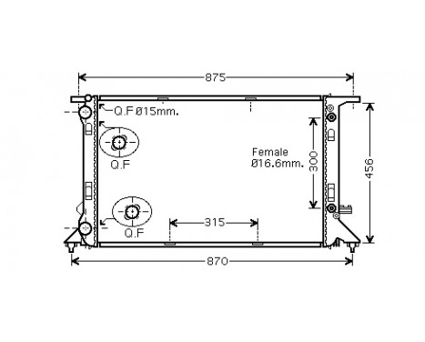 Kylare, motorkylning *** IR PLUS *** 03002293 International Radiators Plus