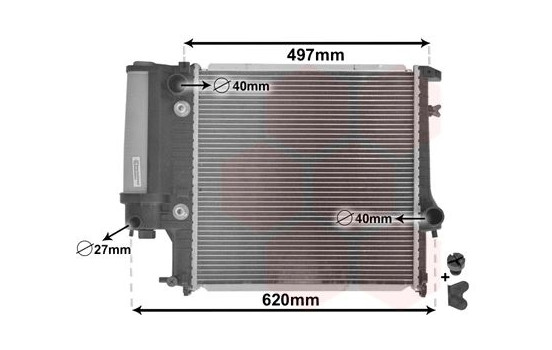 Kylare, motorkylning *** IR PLUS *** 06002125 International Radiators Plus