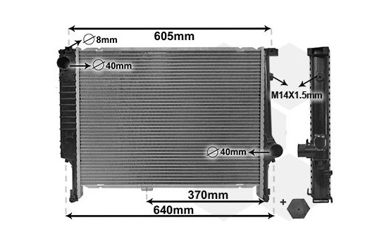 Kylare, motorkylning *** IR PLUS *** 06002167 International Radiators Plus, bild 3