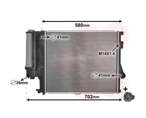 Kylare, motorkylning *** IR PLUS *** 06002186 International Radiators Plus