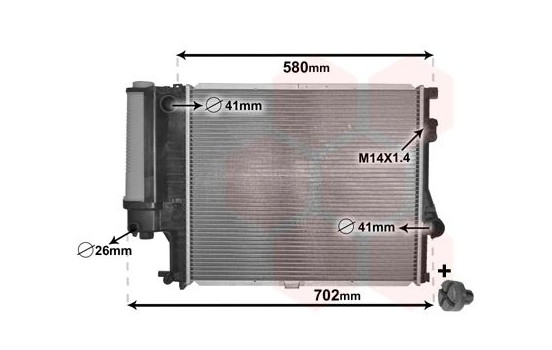 Kylare, motorkylning *** IR PLUS *** 06002186 International Radiators Plus