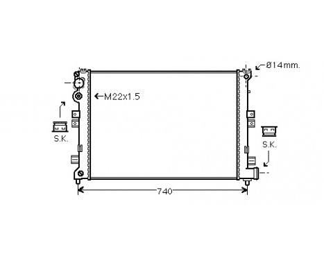 Kylare, motorkylning *** IR PLUS *** 09002089 International Radiators Plus