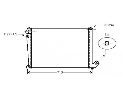 Kylare, motorkylning *** IR PLUS *** 09002106 International Radiators Plus