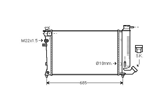 Kylare, motorkylning *** IR PLUS *** 09002108 International Radiators Plus