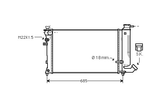 Kylare, motorkylning *** IR PLUS *** 09002121 International Radiators
