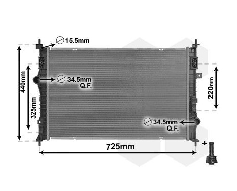 Kylare, motorkylning *** IR PLUS *** 09012710 International Radiators Plus