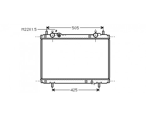 Kylare, motorkylning *** IR PLUS *** 17002185 International Radiators Plus