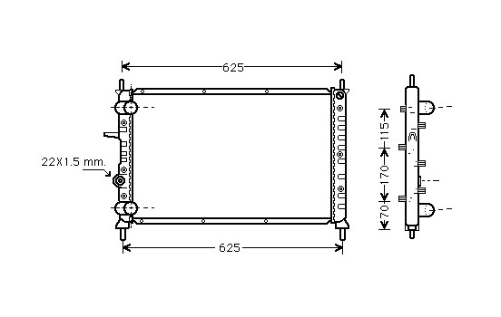 Kylare, motorkylning *** IR PLUS *** 17002188 International Radiators Plus