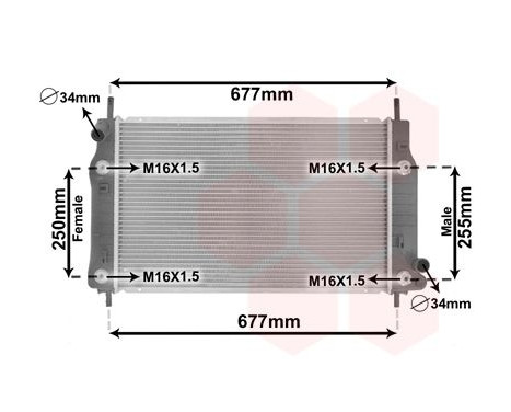 Kylare, motorkylning *** IR PLUS *** 18002223 International Radiators Plus