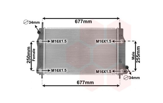 Kylare, motorkylning *** IR PLUS *** 18002223 International Radiators Plus