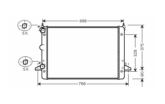 Kylare, motorkylning *** IR PLUS *** 18002396 International Radiators Plus