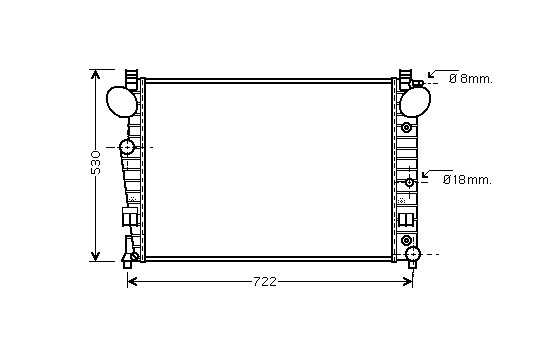 Kylare, motorkylning *** IR PLUS *** 30002301 International Radiators Plus