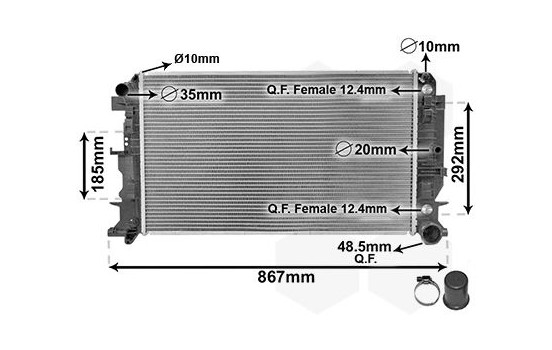 Kylare, motorkylning *** IR PLUS *** 30002403 International Radiators Plus, bild 2