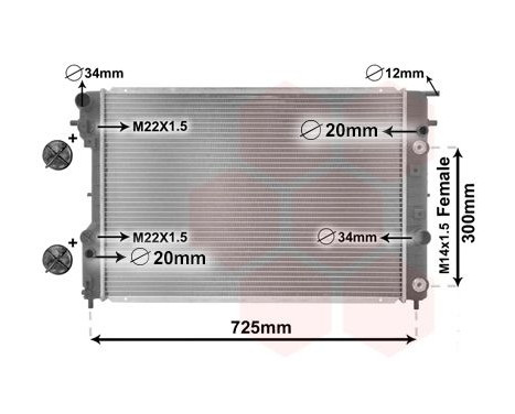 Kylare, motorkylning *** IR PLUS *** 37002193 International Radiators Plus, bild 2