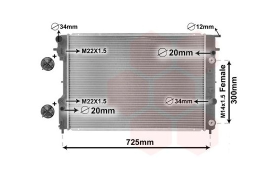 Kylare, motorkylning *** IR PLUS *** 37002193 International Radiators Plus, bild 2