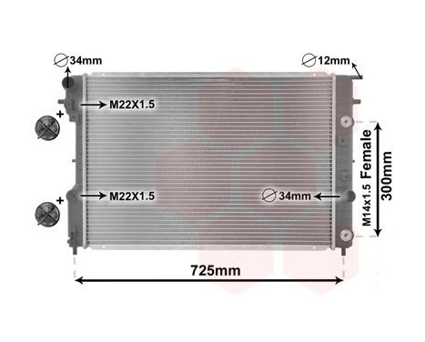 Kylare, motorkylning *** IR PLUS *** 37002202 International Radiators Plus, bild 3